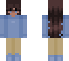 brown hair blue eyes | Minecraft Skins