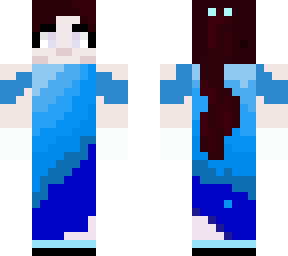 blue dress girl
