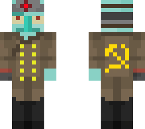 comunist squidward | Minecraft Skin