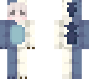 half white half blue