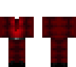 ob - dark red suit & tie