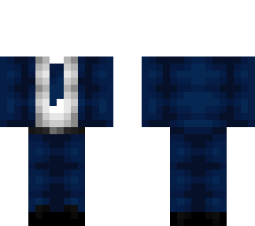 ob base - dark blue & white suit & tie