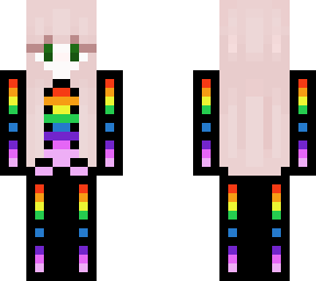 rainbow skeleton girl