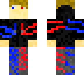 red and blue
