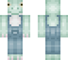 whites tree frog overalls | Minecraft Skin