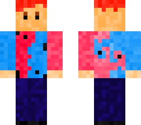 blue and red mix yin yang hoodie boy
