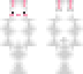 kawaii easter white chocolate bunny