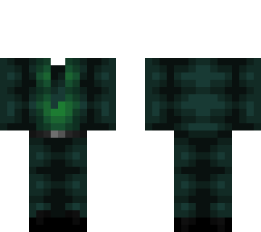 ob - dark pine green suit & tie