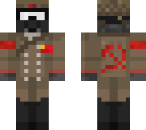 soviet soldier with gas mask