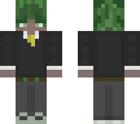 green hair businessperson