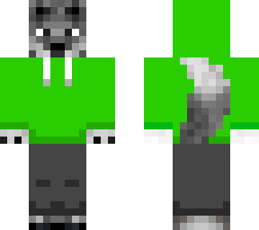 green hoodie wolf (read desc)