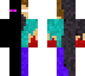 herobrine mixed with a endermen