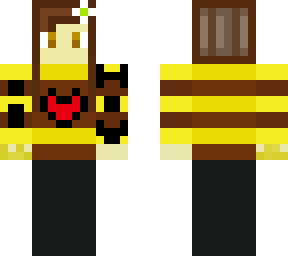 minecraft, bee, girl, skin