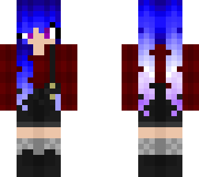 blue and red