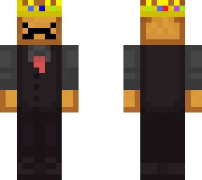 bread man with technoblade crown