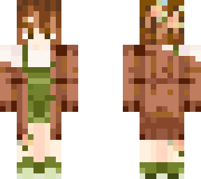 green overalls and jacket
