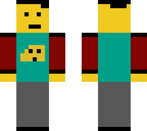 a guy with a cheese shirt