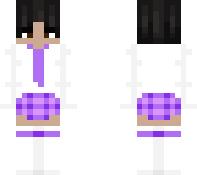 crowneddino_ white and purple skirt
