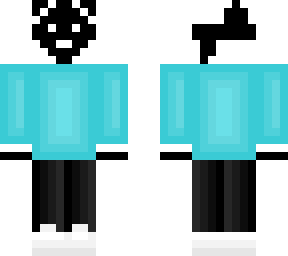 cyan panda with (second layer) mask