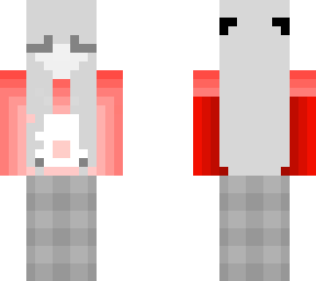 glowing core girl ( red )