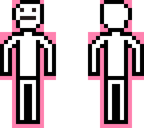 stick figure pink | credit: mikailminecraftskins