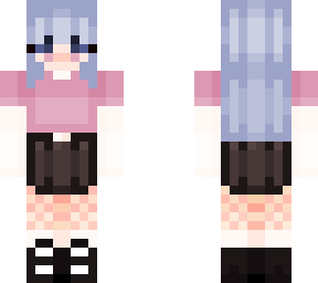 blue haired girl