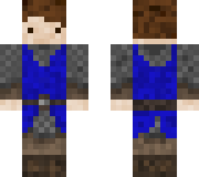 chainmail under blue tabard