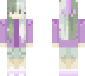 cute purple and green girl ^^ joining another comp~