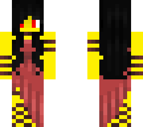 female - faded red dress - dark hair