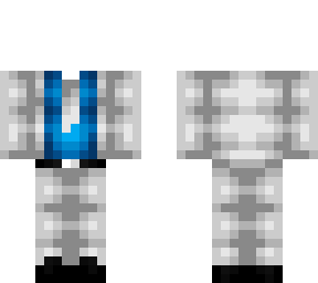 ob - light gray & blue suit & tie