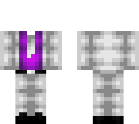 ob - light gray & magenta suit & tie
