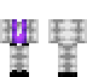 ob - light gray & purple suit & tie