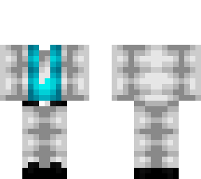 ob - light gray & teal suit & tie
