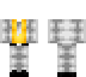 ob - light gray & yellow suit & tie