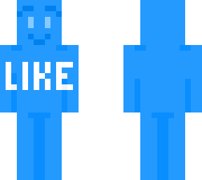 youtuber skin "like & subscribe" (subscribe is underneath))