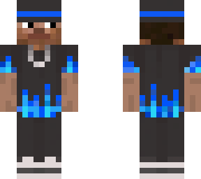 blue fiery steve