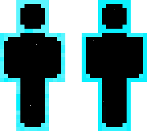 blue neon guy