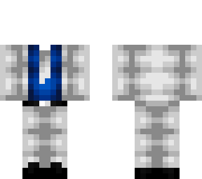 ob - light gray & dark blue suit & tie