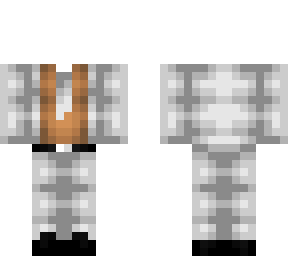 ob - light gray & tan brown suit & tie