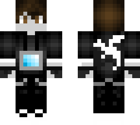 black robot gamer with screen