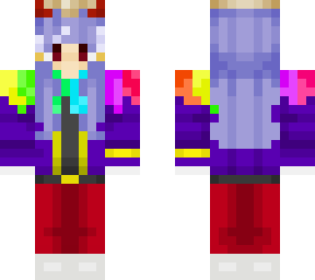 colorful demon girl