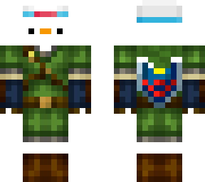 dancingduck in link costume
