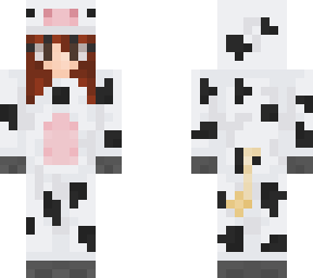 kalie in cow onsie