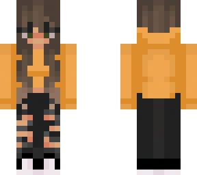 orange hoodie girl