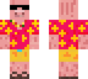 pig in a hawaiian shirt