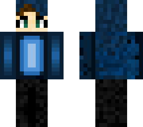 blue hoodie