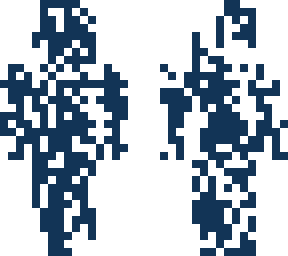 blue scatter