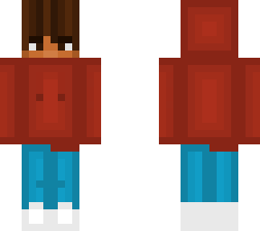 casual guy with a red hoodie