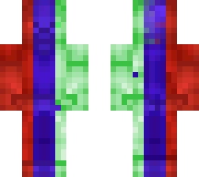 green red blue steve