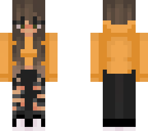 yellow hoodie girl